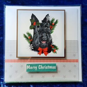 Christmas Card: Christmas Scottie