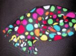 Fleece Scarf: Black Multi Dot - Image 2