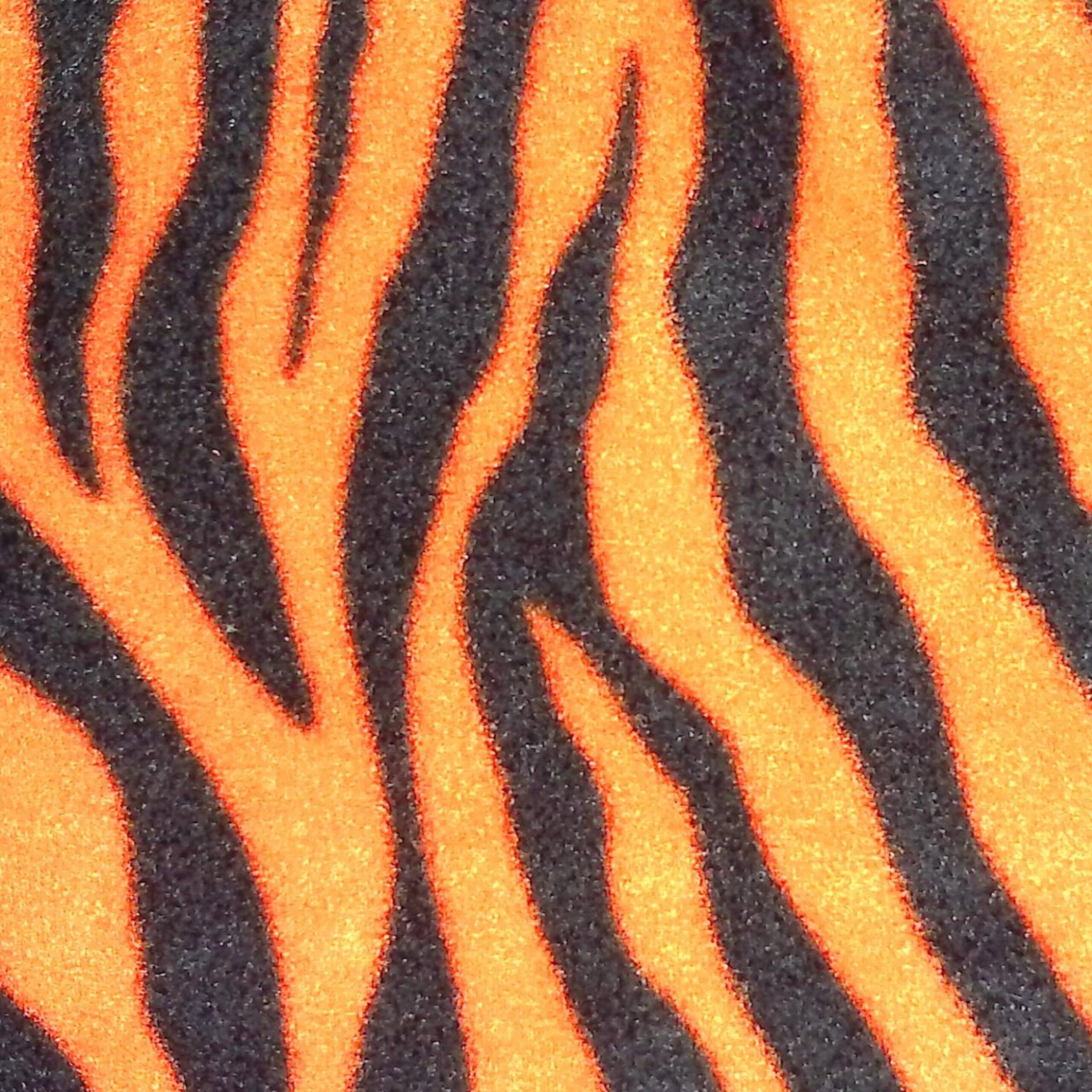 Fleece Scarf:  Bright Orange Tiger