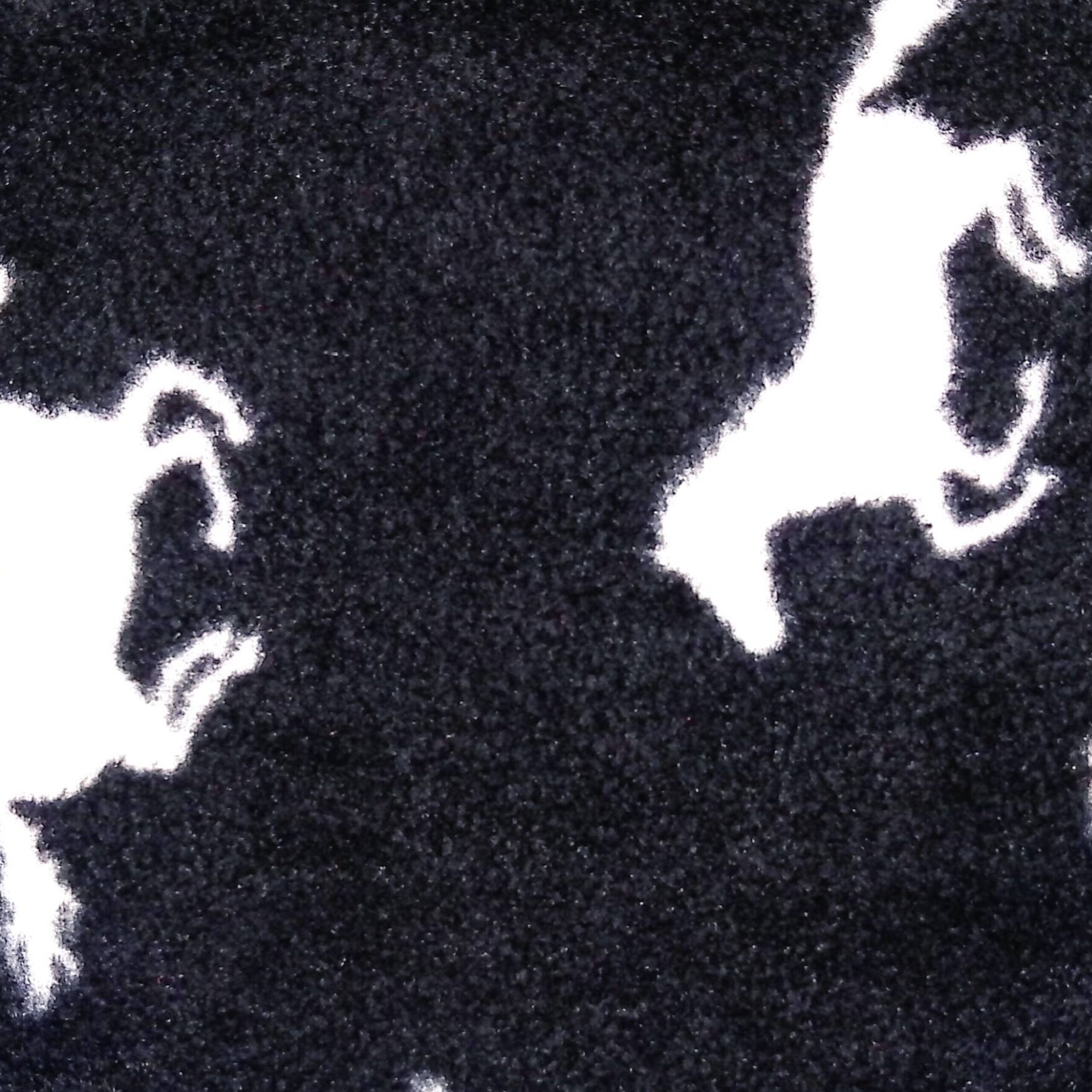 Fleece Scarf:  Black Horses
