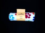 Fleece Scarf:  White Multi Paws - Image 2