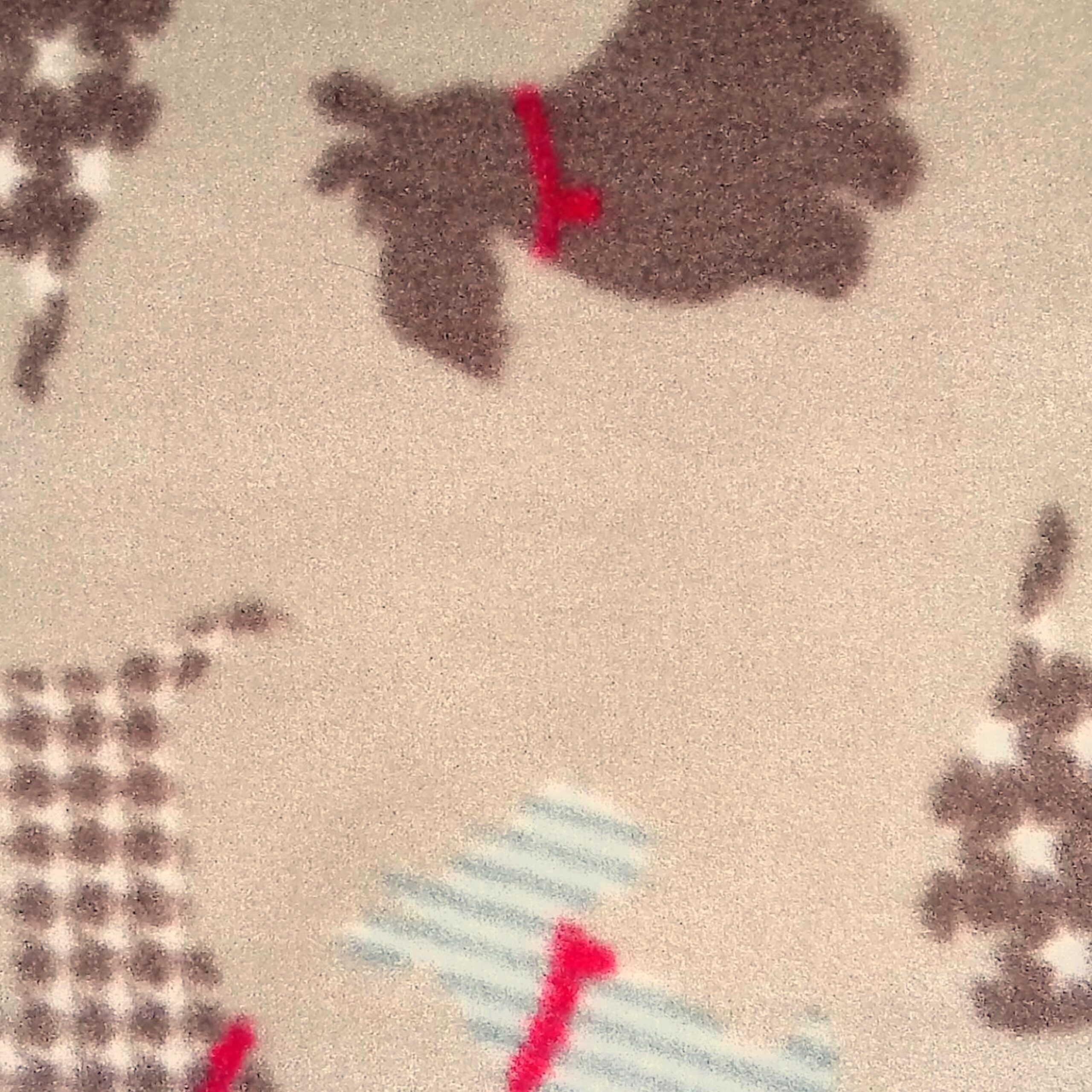 Fleece Scarf:  Beige Scottie Dogs