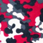 Fleece Scarf:  Red Camouflage