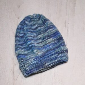 Knitted Hat : Blue Marble