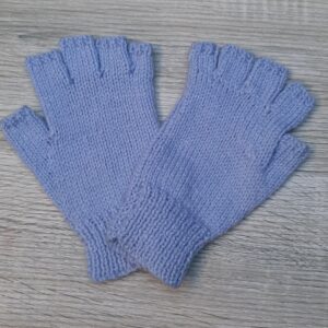 Fingerless Gloves : Soft Blue