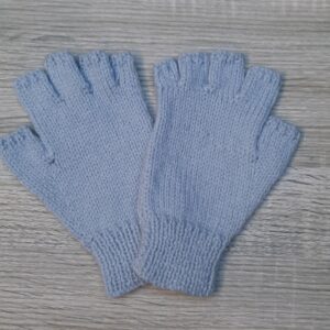 Fingerless Gloves :  Soft Grey